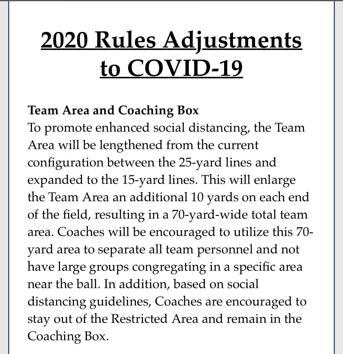 bradyklain's tweet image. Here are some of the new COVID-19 guidelines that the @NFFNetwork has put in place this morning for the upcoming College Football season.