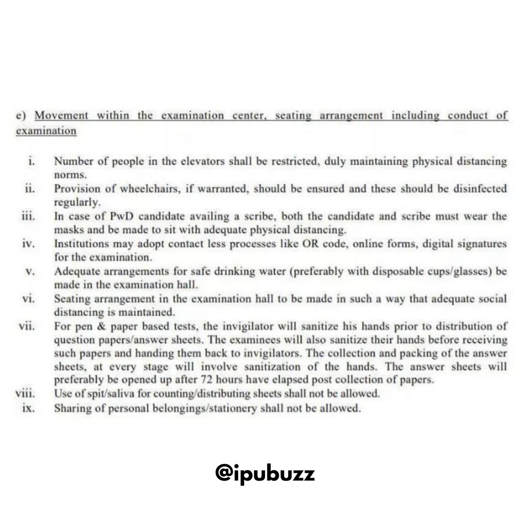 ipubuzz's tweet image. Government releases guidelines for conducting exams amid coronavirus pandemic.
#ExamGuidelines