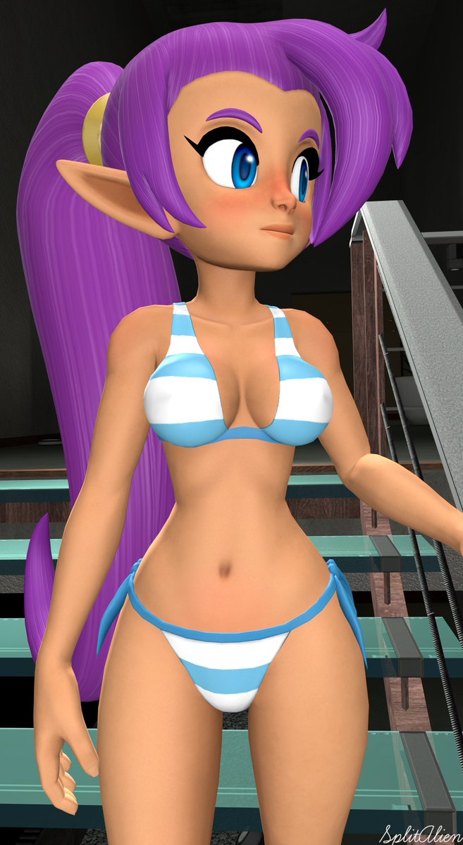 SplitAlien #SFMArtist on Twitter: "First Artwork of #Shantaember event  Shantae going down the stairs Model by @Rafaknight_rk #Shantae #SFM #bikini  #3dart… https://t.co/Tz49UGe5Ao"
