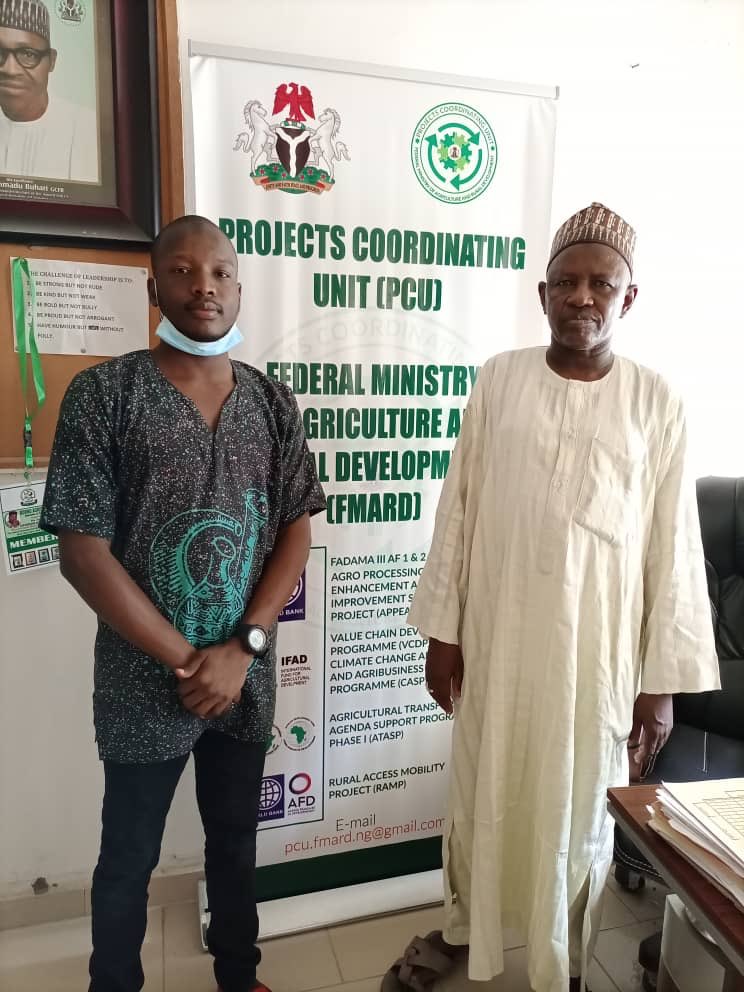 I lead my team to federal ministry of agriculture and rural development Borno state to track solar borehole  project which was abandoned halfway by the contractor. We went there to ensure accountability in the project for the benefit of community.
