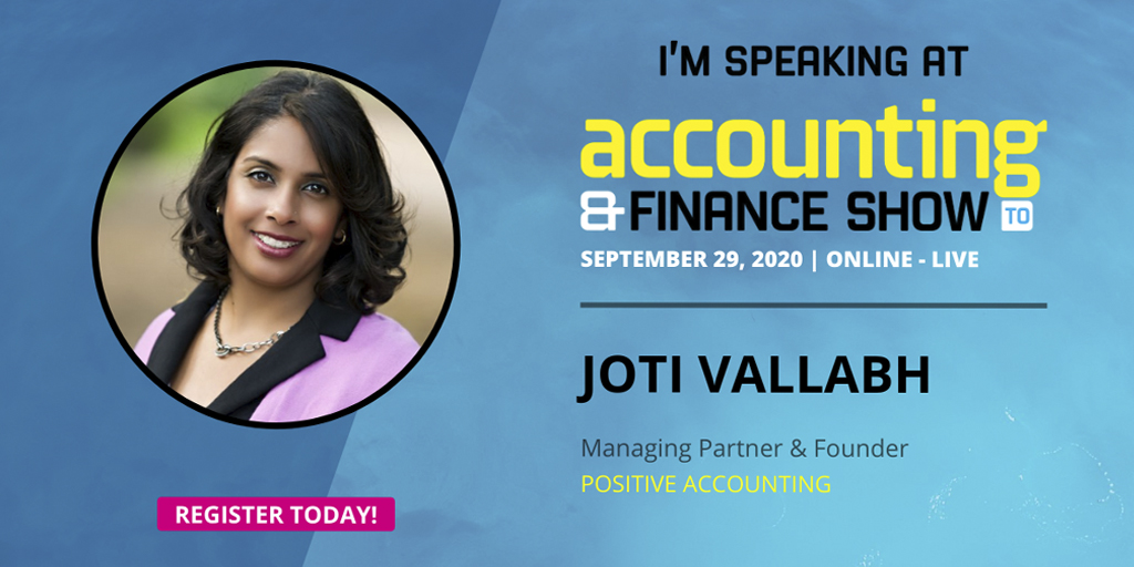 positiveaccting's tweet photo. Joti Vallabh, Managing Partner &amp; Founder, Positive Accounting 
Will be speaking from 9:00AM - 10:00AM 
For more information about the event &amp; to book as my guest, click on the link below: 
 https://t.co/u53TkRw0yC https://t.co/1MFQ5ayA7D