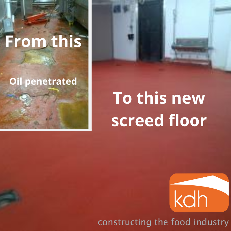 We are experienced in repairing &amp; refurbishing existing floors and joint repairs of all shapes and sizes. The #foodandbeverage industry flooring requires the very best levels of hygiene #foodindustry #resinflooring #screed #foodcrete #decorativeconcrete #resins #kdhprojects