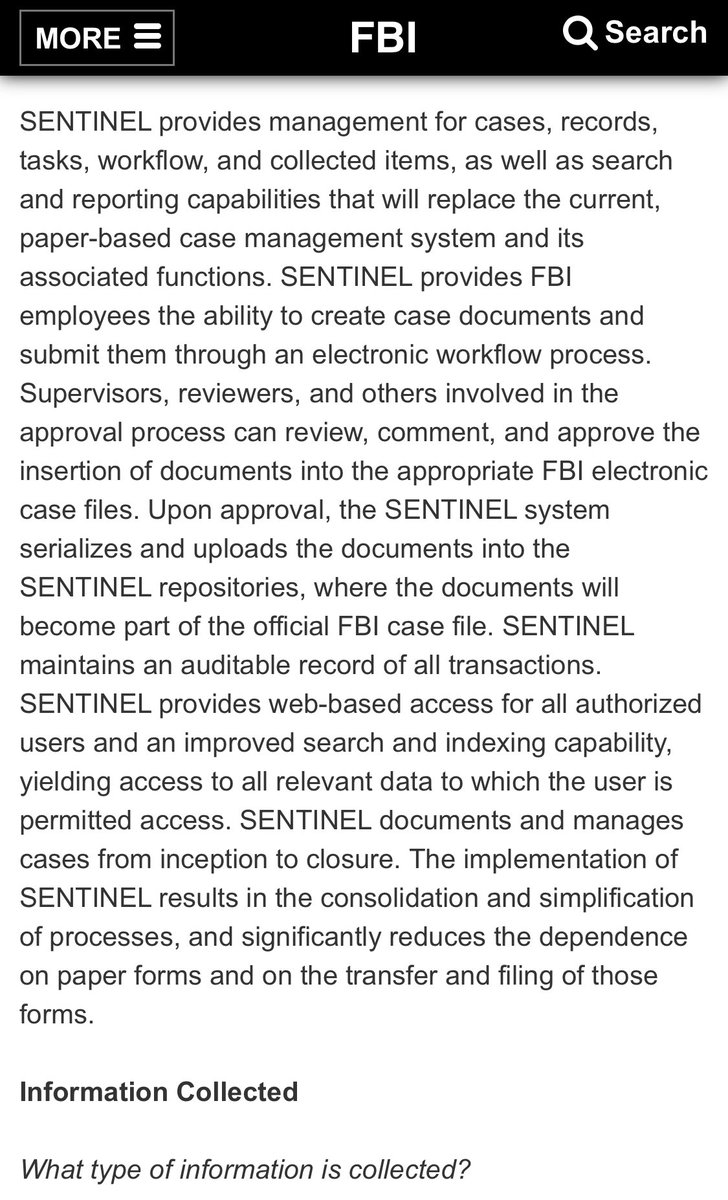 4628- 2 Sep 2020 - 11:33:22 AM https://www.fbi.gov/services/information-management/foipa/privacy-impact-assessments/sentinelFiles do not go 'missing' unless 7th floor direct involvement.Follow the logs.Q