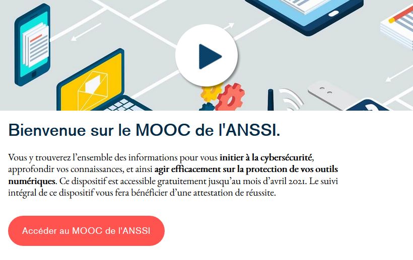En cette #rentrée2020, initiez-vous à la sécurité #numérique et grâce au #MOOC #SecNumAcadémie, la #cybersécurité n'aura plus de secret pour vous 😉
Agissez efficacement sur la protection de vos outils #numériques 
✅ secnumacademie.gouv.fr