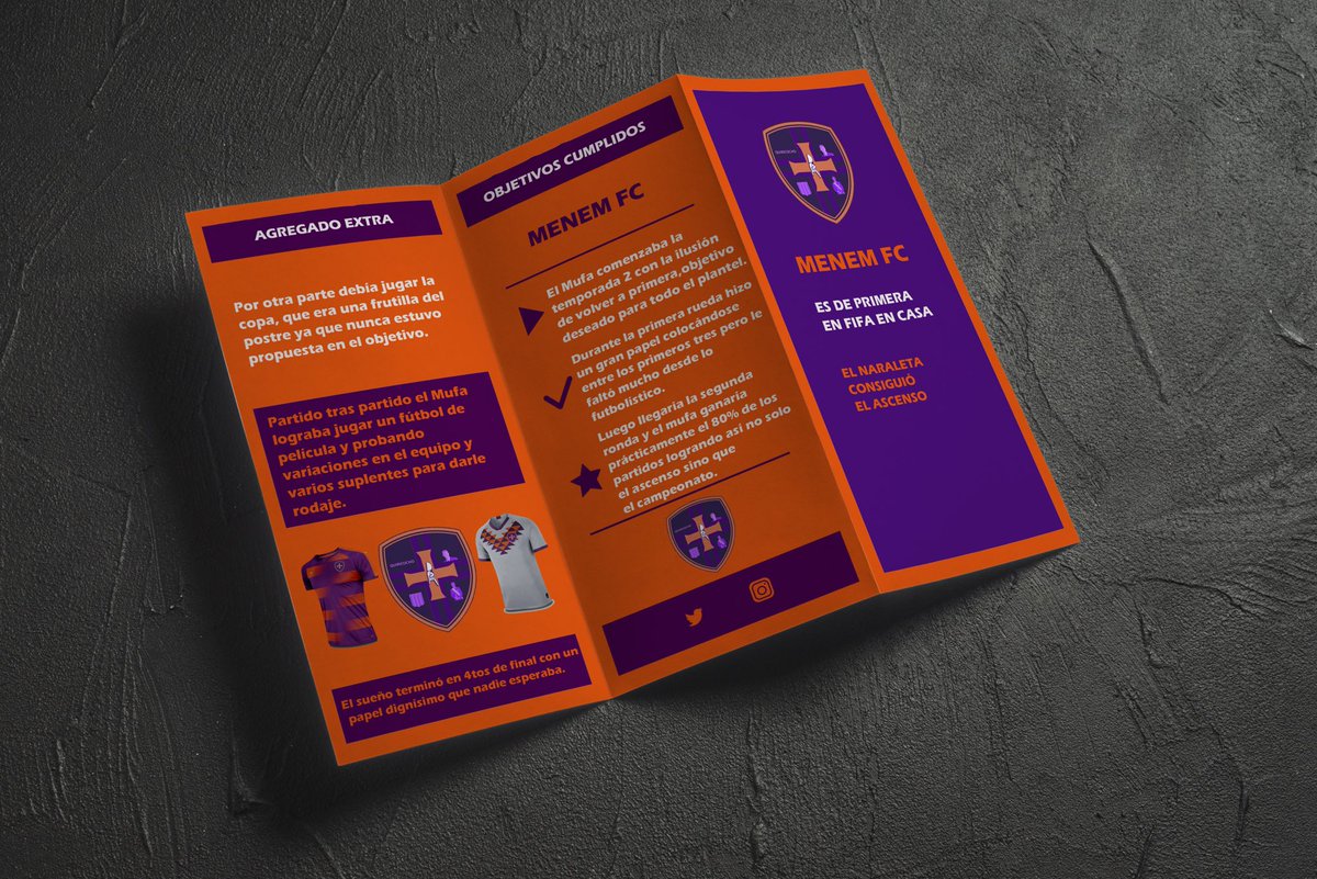 Menem_FC's tweet photo. Este es el resumen de la Temporada 2 del Mufa en @fifaencasa 💜🧡 https://t.co/fN8qKGRLKk