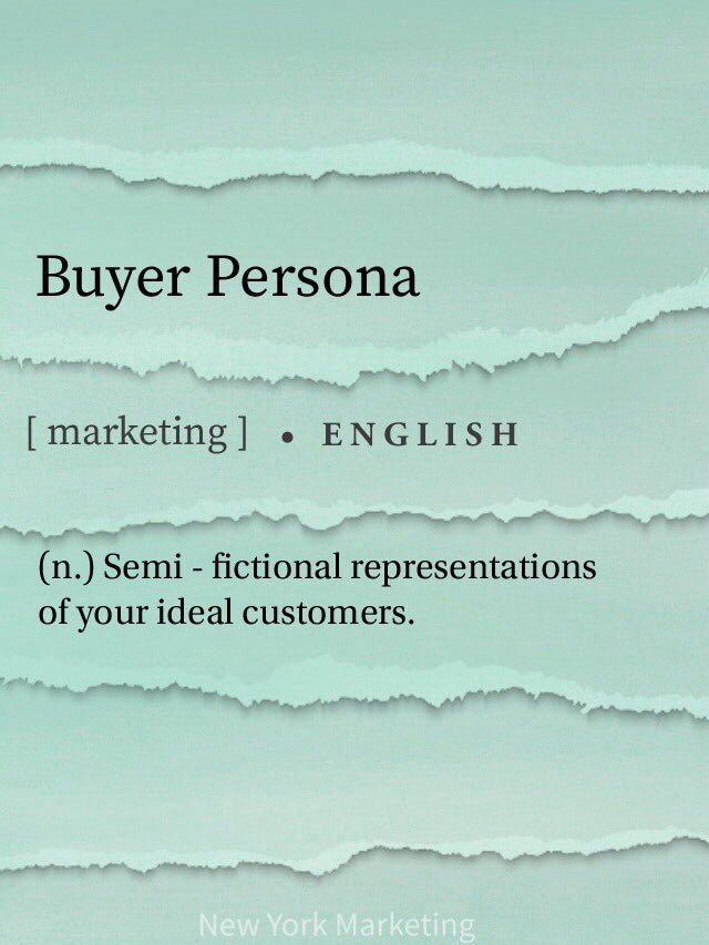 NYGMS1's tweet image. Here is New York Marketing’s #WednesdayWordOfTheWeek! 💡

A buyer persona represents your clientele’s demographic, behavioral information, goals, and motivations. Check out New York Marketing’s Facebook, Instagram, or blog to learn more about buyer personas✨