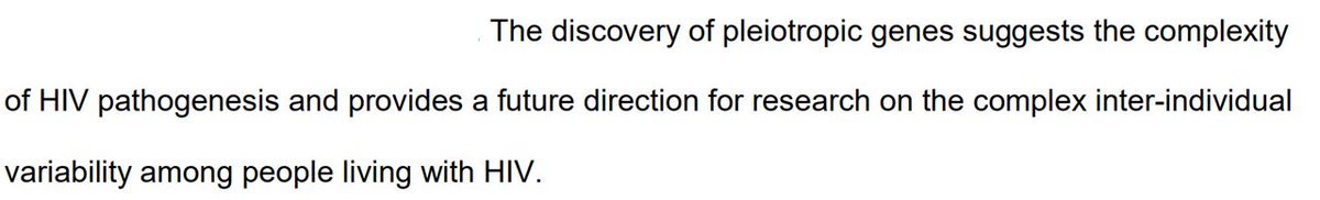 Given all this I think the authors' final conclusion is completely unjustified. I think the paper illustrates the pleiotropy of gene expression but I don't think it reflects any novel biology of HIV infection.