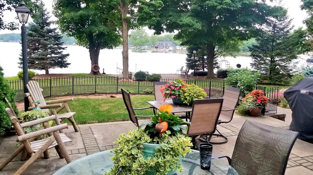 Studio_M_'s tweet photo. -  #MyViewRightNow
   Overcast &amp; deadquiet...
Sitting here at 0730 drinking 
my coffee amazes me how 
that is even possible. I tap 
on the glass table to make 
sure I still have my hearing... https://t.co/weC4CADU6f