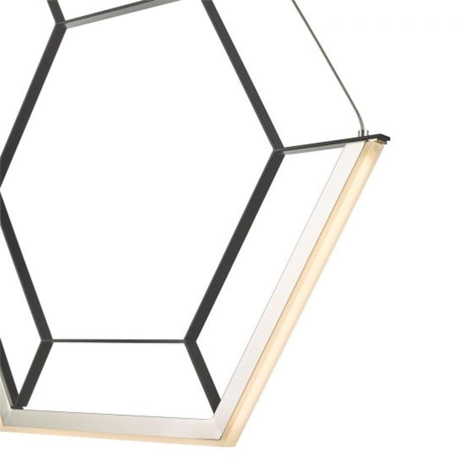 socketstore's tweet image. Our contemporary Hexagon Light LED bar cluster pendant features a stunning wire hexagonal pendant.

It&apos;s unusual honeycomb design is perfect if you&apos;re looking for a different way of adding light to your home or over a breakfast bar of kitchen island. 

socketstore.co.uk/products/light…