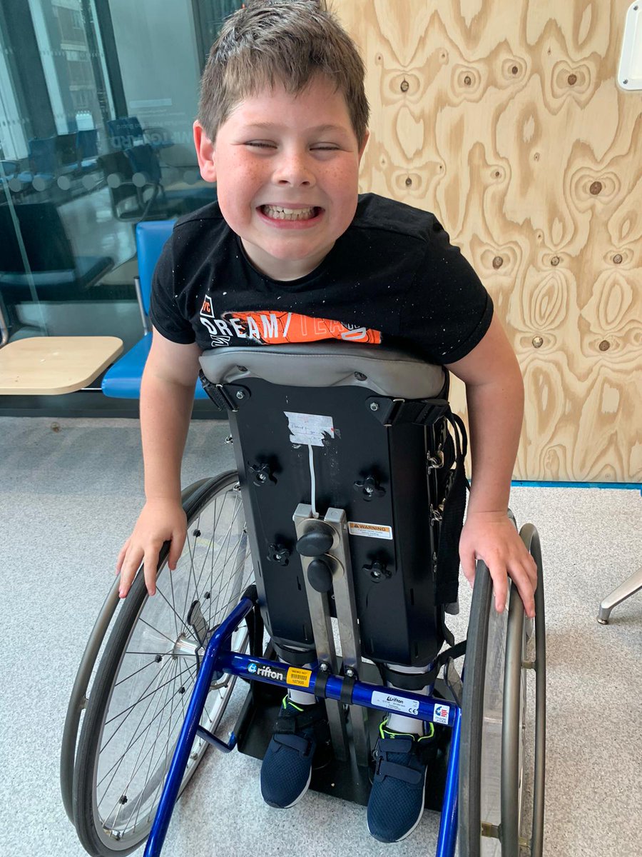 TrystGoal4Glory's tweet photo. After the lovely bank holiday weekend Trystan is back at it in the hospital doing his sessions and having long stretches on these standers to make sure everything stays lined up properly moving forward. Keep going πͺ #TeamTrystan https://t.co/lqpAmbF2hl