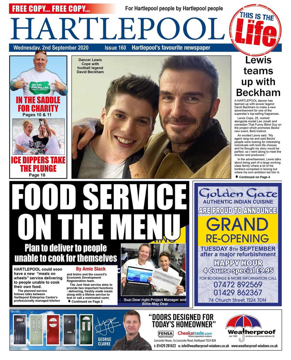 Issue 160 is out now! #hartlepool #hartlepoollife #northeast #davidbeckham