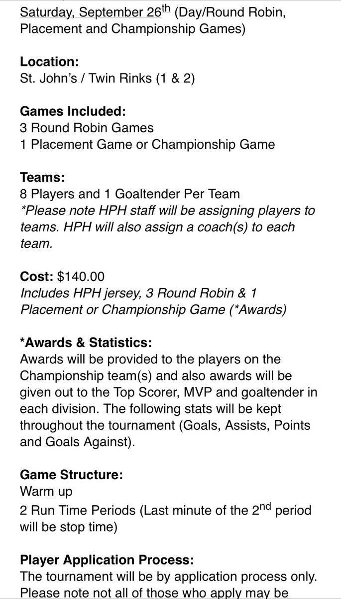 HPHCAMP's tweet image. 🚨A reminder that the deadline to register for our tournament  is this Friday, September 4th! Details below🚨