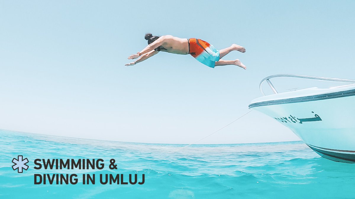 Destination_KSA's tweet image. Take a dip into the crystal clear waters of #Umluj and go diving between its gorgeously coloured reefs. 
#Trylocal #TryUmluj #Trylocaldestinations
 أبحر غرب #السعودية إلى شواطئ #أملج الغنية بالشعب المرجانية، وأنسب المياه للغوص والسباحة. 
#روح_السعودية #السياحة_الداخلية