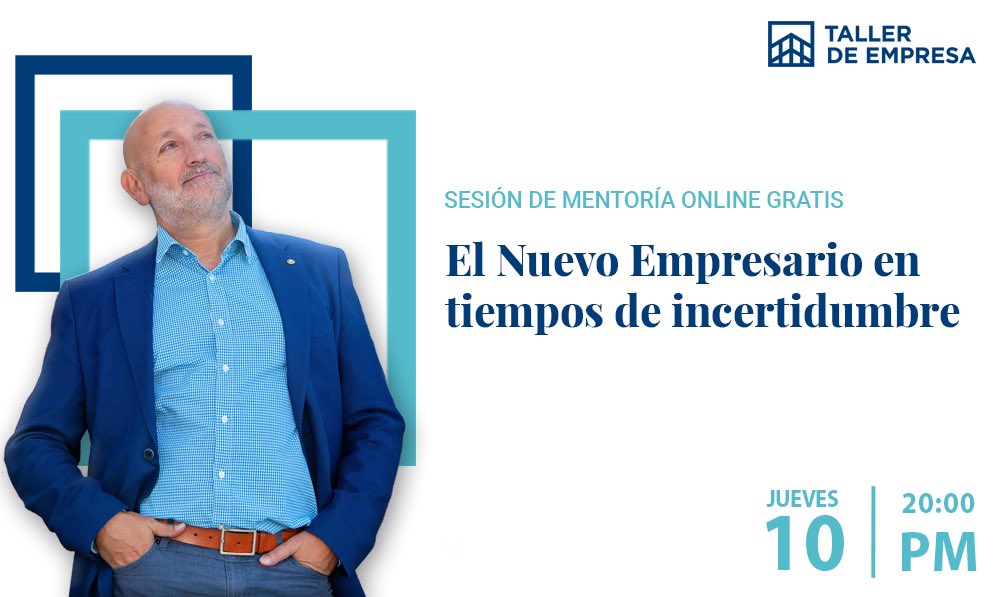 ¿Tienes un negocio y te sientes paralizado ante la incertidumbre que estamos viviendo? 
 
Nuestro asociado @MiquelPino1 prepara una mentoria online gratuita con el objetivo de ayudar a empresarios están viviendo situaciones difíciles!

Apúntate aquí:
tallerdeempresa.com/mentoria-gratis