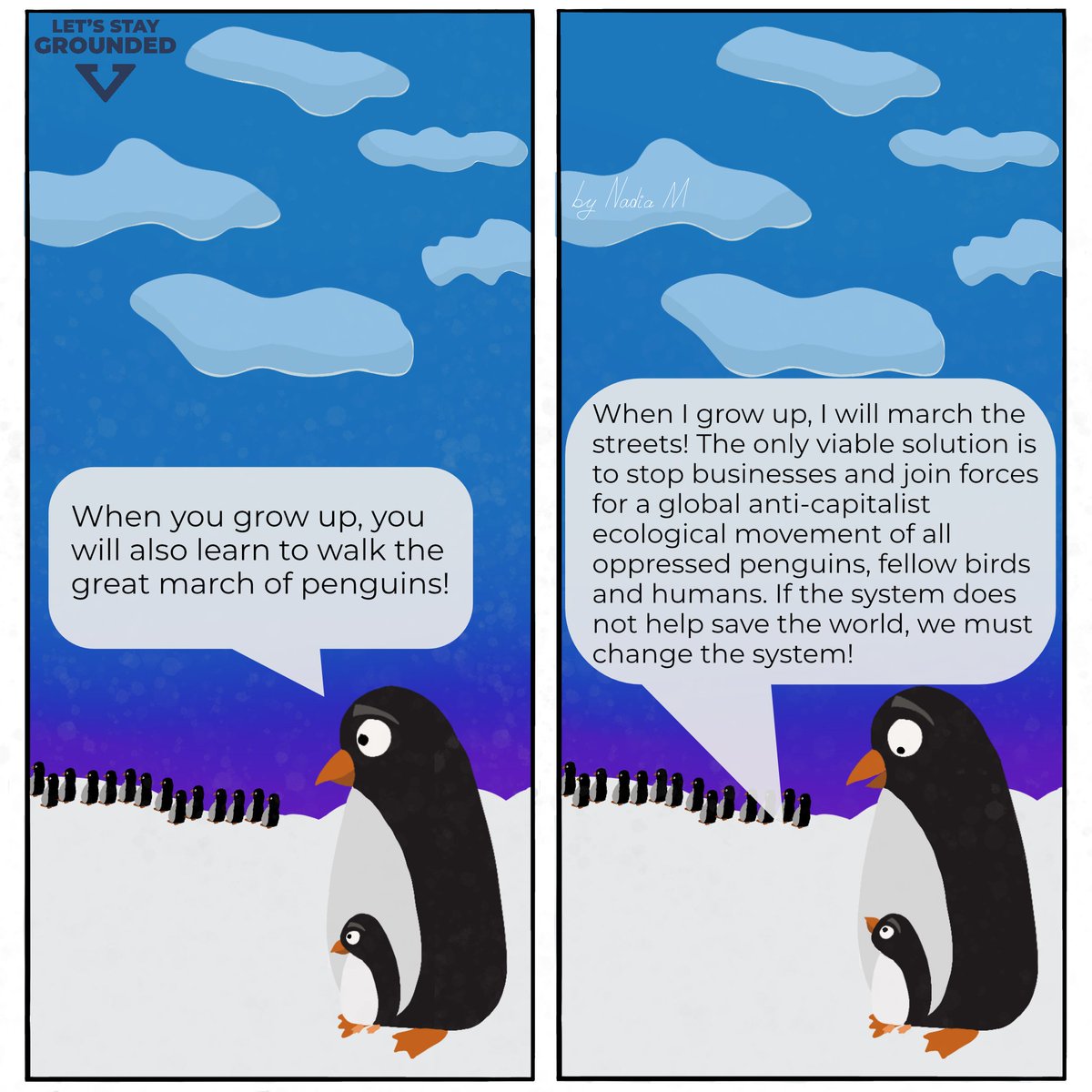 StayGroundedNet's tweet photo. The young people... uh, penguins these days! 😅
You too want to change the system?
🐧🌍 Join the #PenguinsForFuture: https://t.co/XFrm3aAFyr https://t.co/tvg1V2VPHW