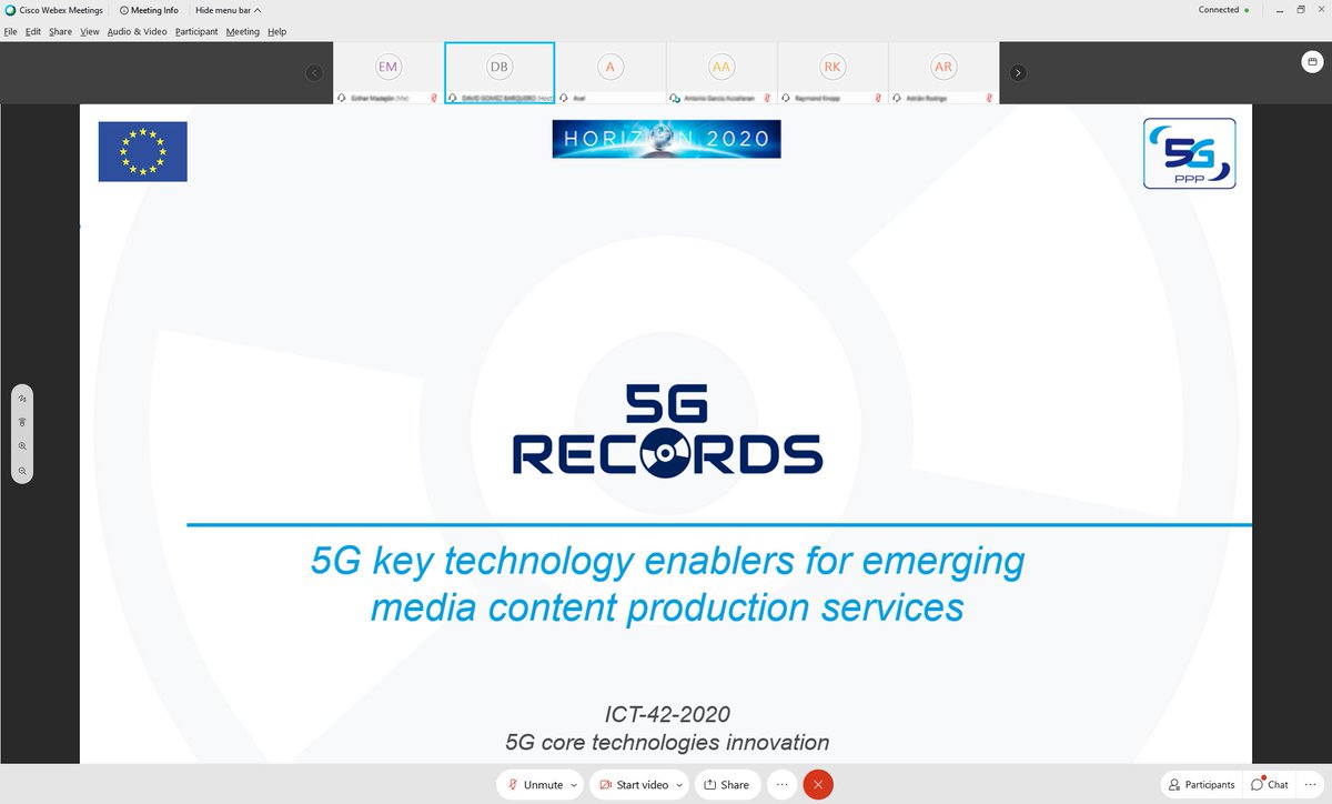 5G_Records's tweet photo. .@5G_Records Project kick-off meeting. Let's start the journey!! 
@UPV @5GPPP @EU_H2020

#5GRecords #5G #5GProject #5GComponents #5GInfrastructure #FFVLive #Audio #Production #Multicamera #wireless #immersive #media https://t.co/6ByZj2RMXr