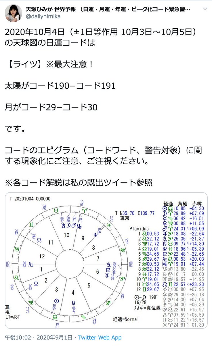 か 天瀬 予言 ひみ