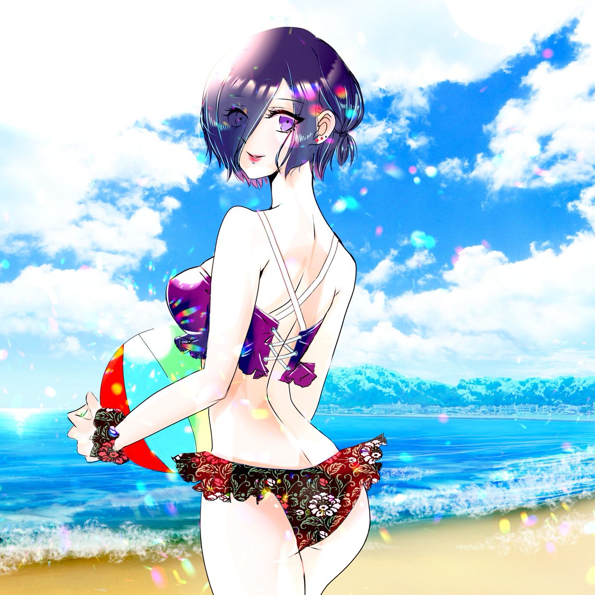 リコ 推しをマイペースに愛でる 東京喰種 東京喰種をみんなで描こう 水着トーカちゃん 年残暑お見舞い申し上げます