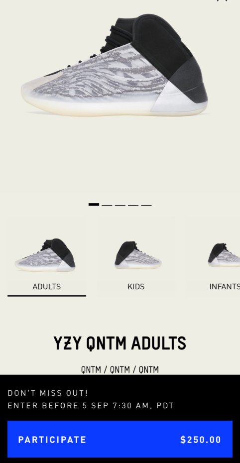 yeezy quantum adidas app