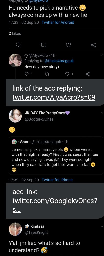  https://twitter.com/GODISTAEHYUNG1?s=09… https://twitter.com/thisis4taegguk?s=09… https://twitter.com/AlyaAcro?s=09  https://twitter.com/GoogiekvOnes?s=09… https://twitter.com/OnlyTaehyung3?s=09…