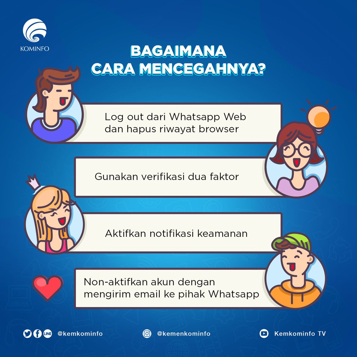 kemkomdigi's tweet photo. #SobatKom, penyadapan media sosial bisa terjadi pada siapa saja dan kapan saja. Sayangnya, banyak dari kita yang belum sadar apabila kita lagi disadap, nih. Makanya biar kalian tau ciri-cirinya, minfo kasih informasi lengkapnya melalui infografis. https://t.co/JvAhcKQhAz