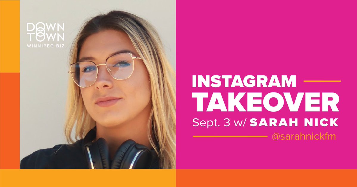 DowntownWpgBIZ's tweet image. We’re hosting an Instagram Story Takeover with Sarah Nick - @SarahNickfm ! 
.
Watch our IG stories tomorrow, September 3, as Sarah explores downtown Winnipeg as part of @leBurgerWeek. 
.
#finditdowntown #igtakeover #sarahnick #leburgerweekwpg #downtownwinnipeg #winnipeg #wpg #ywg