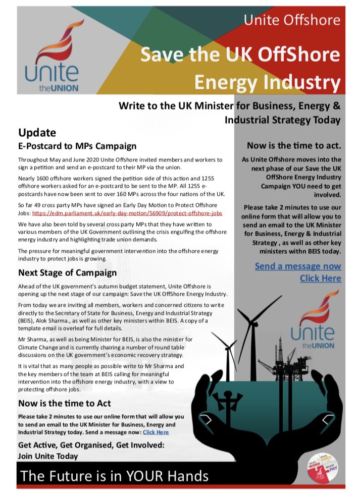 WorkVoicePaySC's tweet photo. .@JNHanvey We need to act NOW to #SaveOffshoreJobs. You signed the EDM, will you back the campaign further? The pressure for meaningful government intervention into the offshore energy industry to protect jobs must keep growing: https://t.co/OW6Zp93V5t https://t.co/rLwDZgb3CH