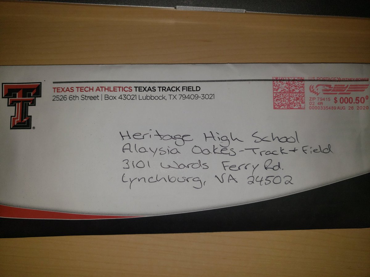 HHSPioneerTrack's tweet photo. Today's mail.. https://t.co/OhmWDs0TOt