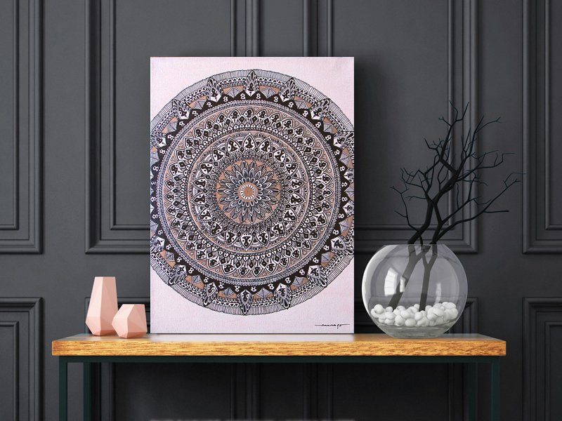 Title - Subtle Bronze Mandala / Mandala Art / Work on Canvas / Custom Order / 30x40cm (unavailable)
#mandala #wallartforsale #wallart #postcard #neenasmandla @neenasartstudio #commissionopen #patternart #contemporaryvisualart