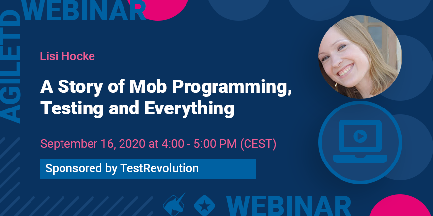 AgileTD's tweet image. Next #AgileTD Webinar!
@lisihocke will share her story of how her whole team grows even closer together, keeps learning from each other while delivering their best.
🗓 Sep 16, 2020, at 4 pm 
➡️ crowdcast.io/e/agiletd_webi…
#EnsembleProgramming #EnsembleTesting #MobProgramming