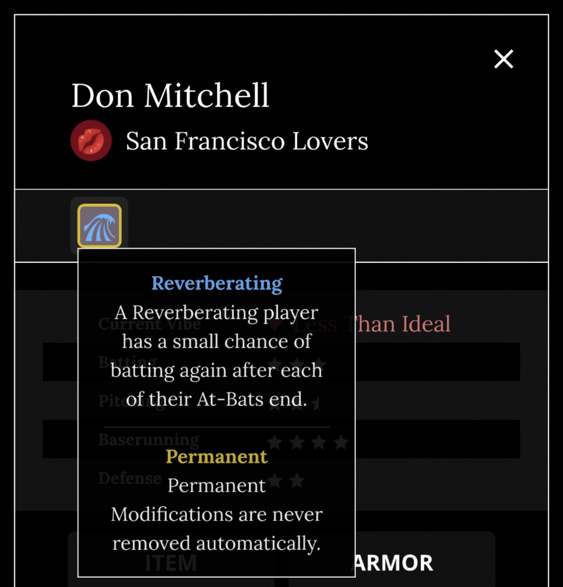 Congratulations on thy reverberations, <a href="/DonBlaseball/">Don Mitchell</a> !