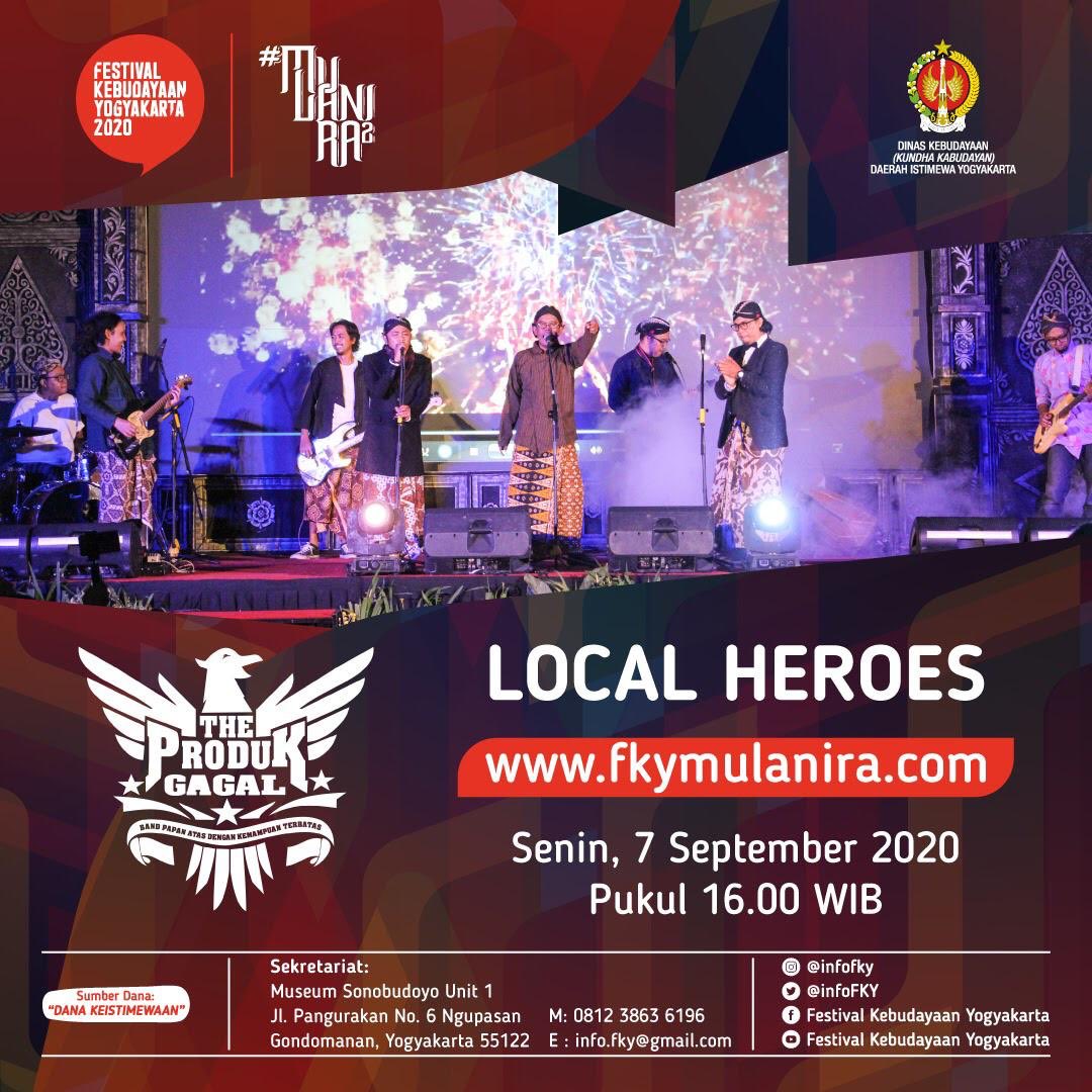 #PraEventFKY2020 Local Heroes “The Produk Gagal”

Slh 1 'Band Papan Atas dgn Kemampuan Terbatas'. Scr khusus band janaka asal (...) instagram.com/p/CEob2hnD2eU/…

Senin, 7 Sep'20, pkl 16.00 WIB
⠀
Local Heroes #FKY2020 #Mulanira2 <a href="/theprodukgagal/">The Produk Gagal</a> bs ditonton di fkymulanira.com