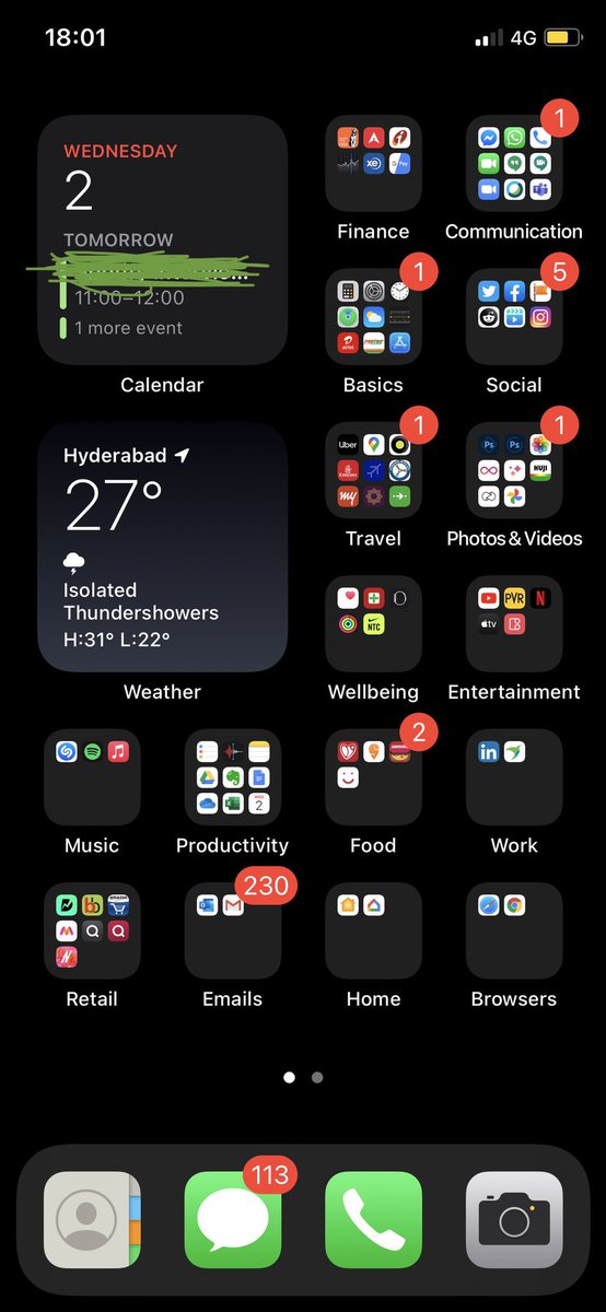 divyakbhavani's tweet image. Pretty satisfied with the Home Screen with widgets for #iOS14beta... hopefully it won’t get cluttered after a while