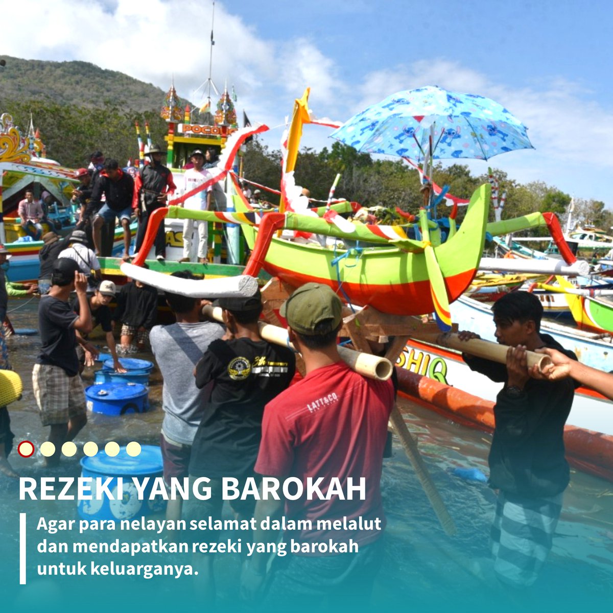 “Serta, agar para nelayan selamat dalam melalut dan mendapatkan rezeki yang barokah untuk keluarganya," imbuhnya ketika hadir di acara tersebut, Rabu, 02 September 2020.