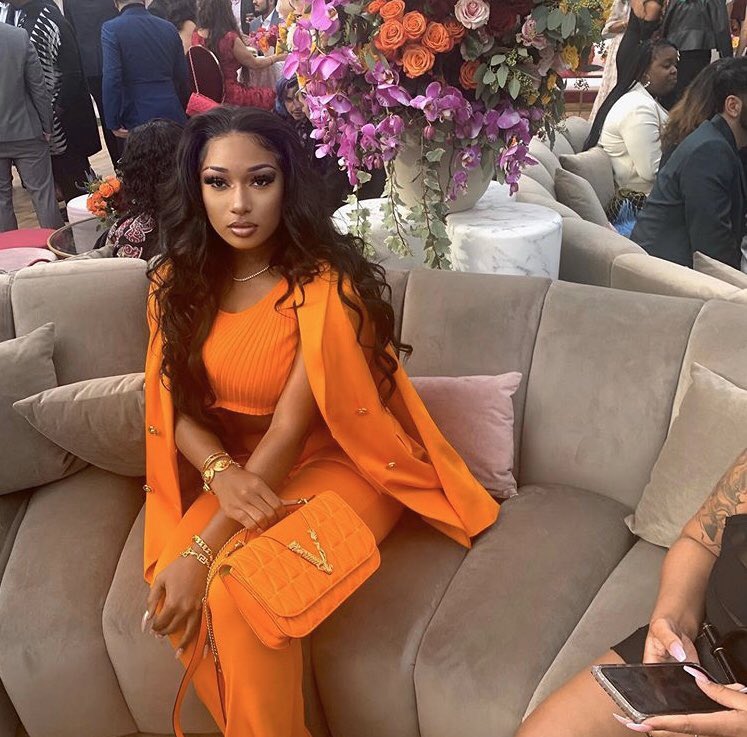 Meg Thee Stallion attends Jay Z’s Roc Nation Brunch amongst rumours of her signing a deal with the label. Megan meets Rihanna.m