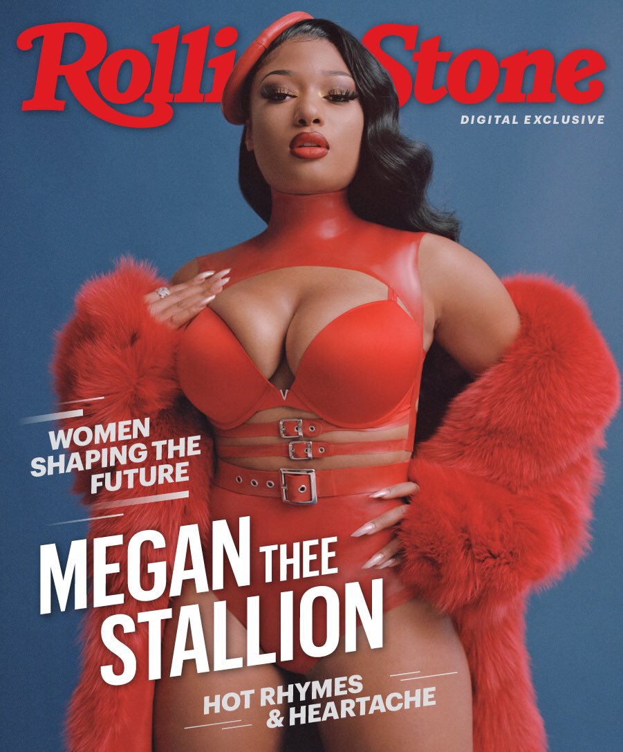 Megan covers Rolling Stones new issue “Women shaping the future”.