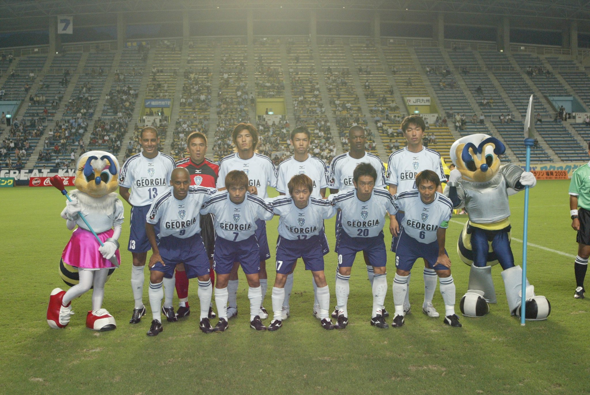 アビスパ福岡2003年頃ユニフォームGEORGIAロゴ 海外限定】 アビスパ福岡2003年頃ユニフォームGEORGIAロゴ
