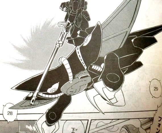 機織り師 資料その１ ハンブラ B 宇宙世紀160年代に連邦のキュクロープスで再設計されたハンブラビタイプ この画像の通りsfsとして運用可能で Ms形態への変形能力はオミットされている