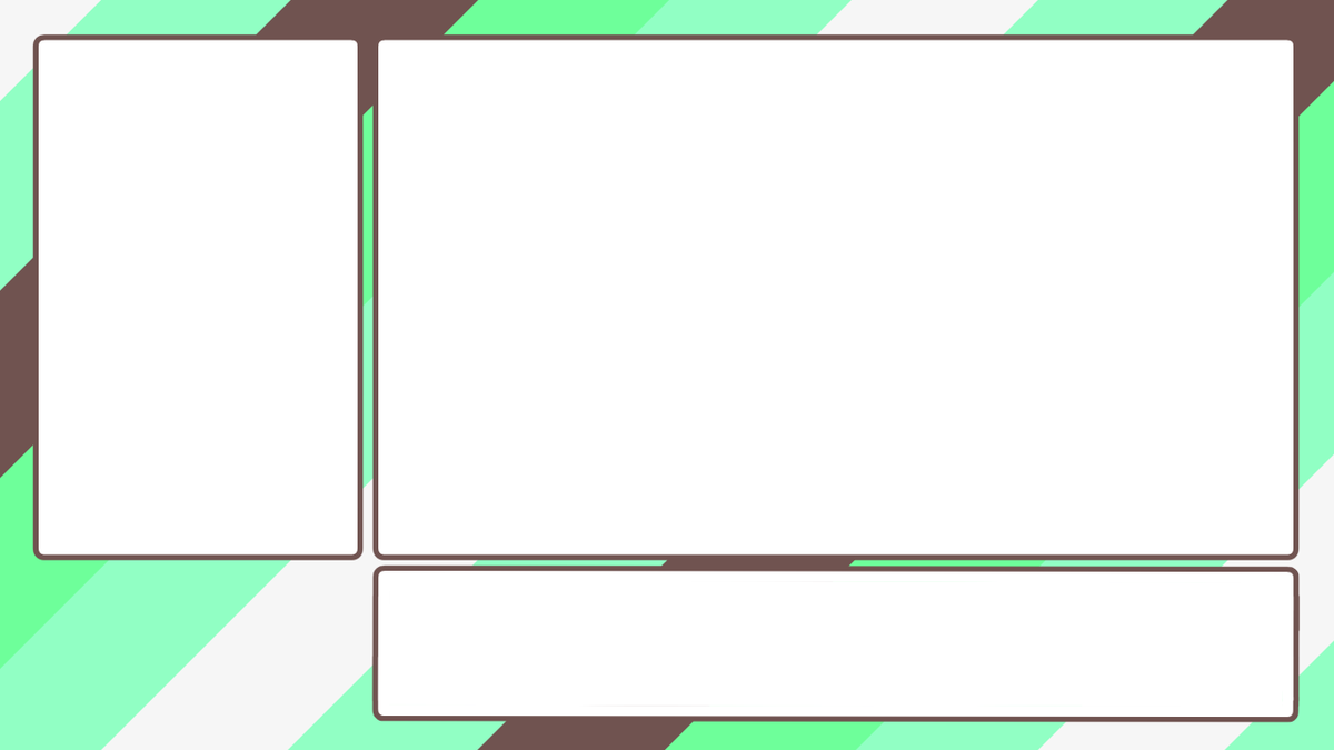 てふぬと 配信画面３種 チョコミント ミルクティ レモンソ ダ 自由に使ってくださ い ストライプ好きな方に届け 新人vtuber フリー素材 Vtuber