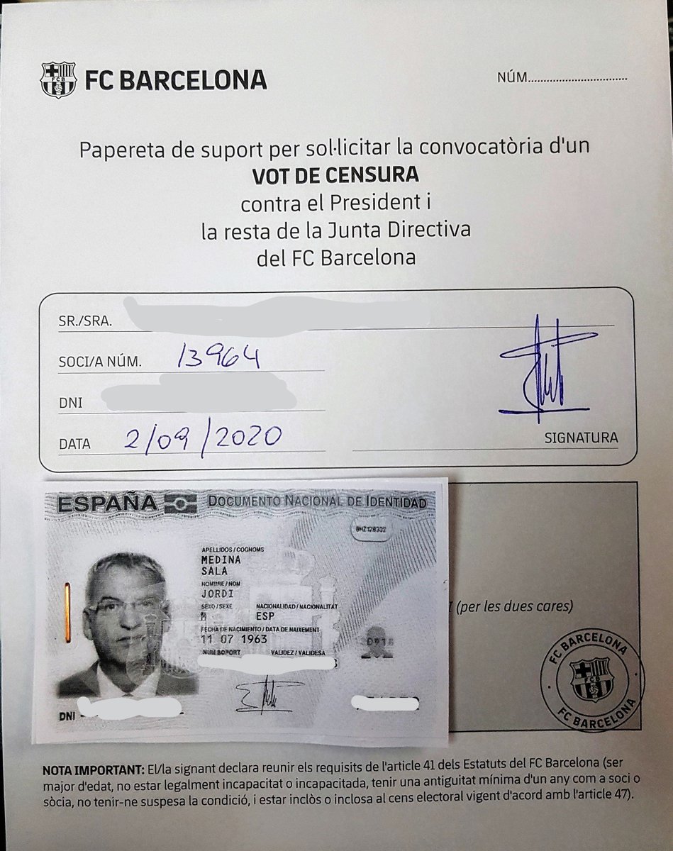 Ja he signat per la  #Mocio2020 #BartomeuDimissio