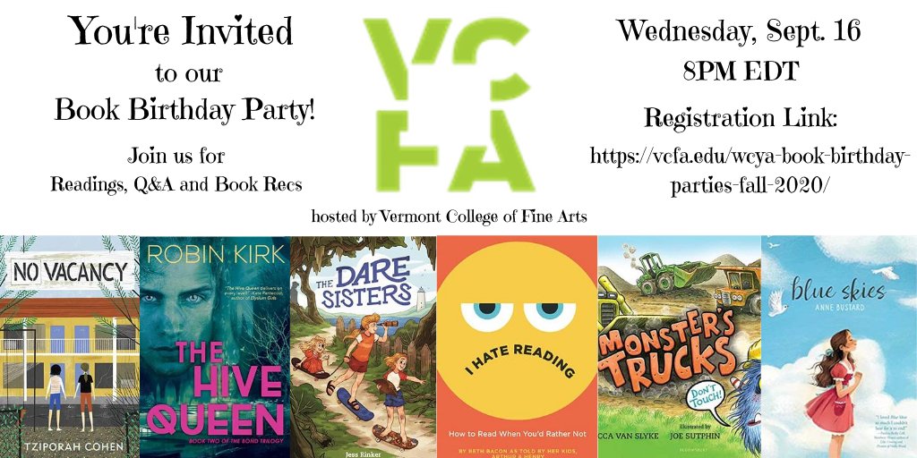 annebustard (Updates Only) (@annebustard) on Twitter photo We're excited to celebrate our 2020 books with you! Please join us two weeks from today! <a href="/tzippymfa/">Tziporah Cohen</a> <a href="/RobinKirk/">Robin "Is on Bluesky" Kirk</a> <a href="/jessrinker/">Jessica Rinker</a> <a href="/EbooksAndKids/">Beth Bacon</a> #RebeccaVanSlyke and me! We're excited to celebrate our 2020 books with you! Please join us two weeks from today! <a href="/tzippymfa/">Tziporah Cohen</a> <a href="/RobinKirk/">Robin "Is on Bluesky" Kirk</a> <a href="/jessrinker/">Jessica Rinker</a> <a href="/EbooksAndKids/">Beth Bacon</a> #RebeccaVanSlyke and me!