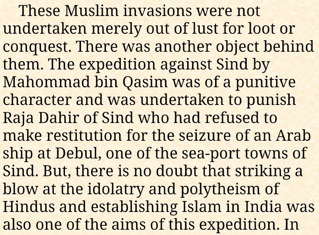 Muslim Invasions were not just for loot or lust but for hate against Idolatry, polytheism of Hindus and for establishing Islam.Hey  @SalmanNizami_ read this