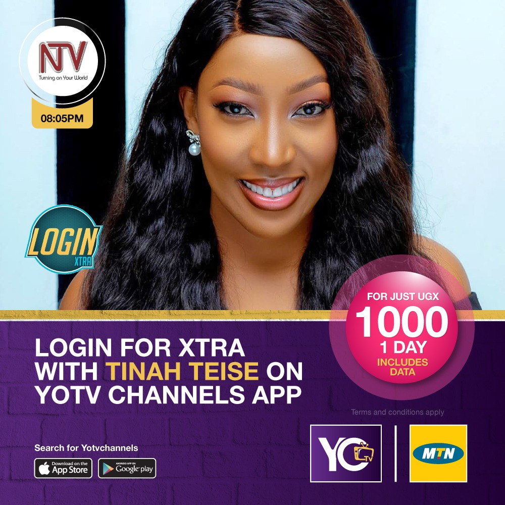 PedazoUG's tweet photo. Watch the showbizz entertainment all around the country live on @NTVLogIn with the beautiful @tinahteise using the @yotvchannels app
#NtvLogin
#yotvchannels https://t.co/JIOStaGiG8