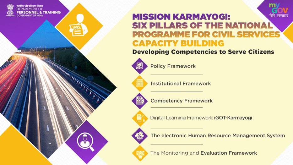 #MissionKarmayogi - National Program for Civil Services Capacity Building approved in today’s cabinet will radically improve the Human Resource management practices in the Government. It will use scale & state of the art infrastructure to augment the capacity of Civil Servants.