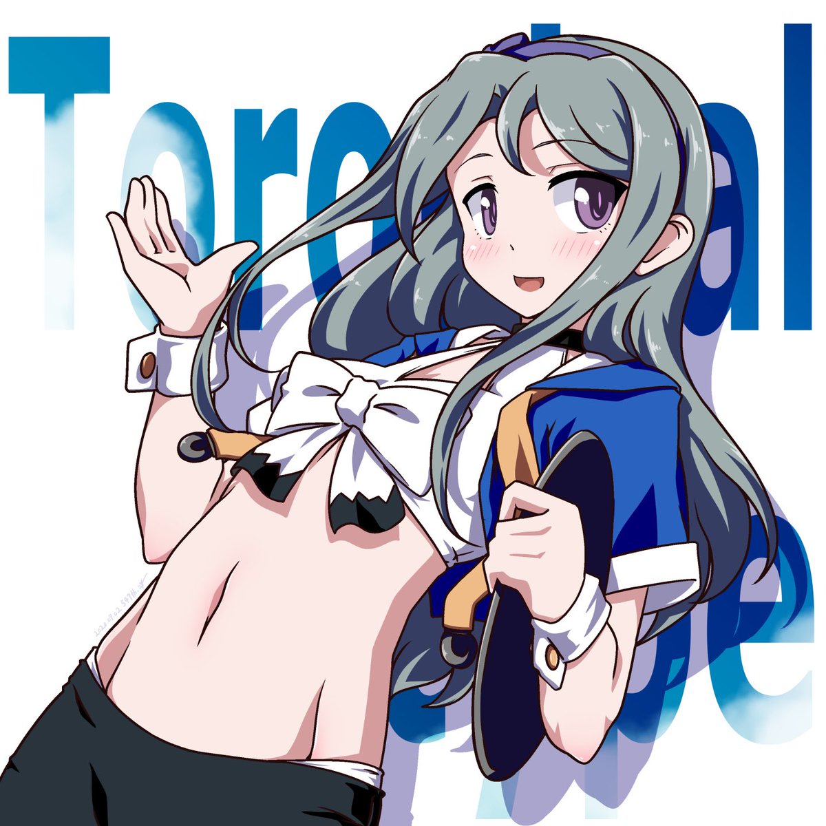 艦これ 以前の陽炎さんに続き某ファミレス制服を着た狭霧さん描きました 狭霧 艦これ 547th Sy E 7丙突破のイラスト