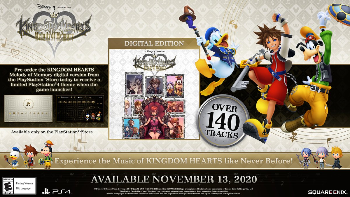 KINGDOM HEARTS on Twitter: "Pre-order #KingdomHearts Melody of Memory from the #PlayStation Store to receive a special theme! ➡️ https://t.co/jTVbbRXiDd https://t.co/MlTcoRls1q" / Twitter