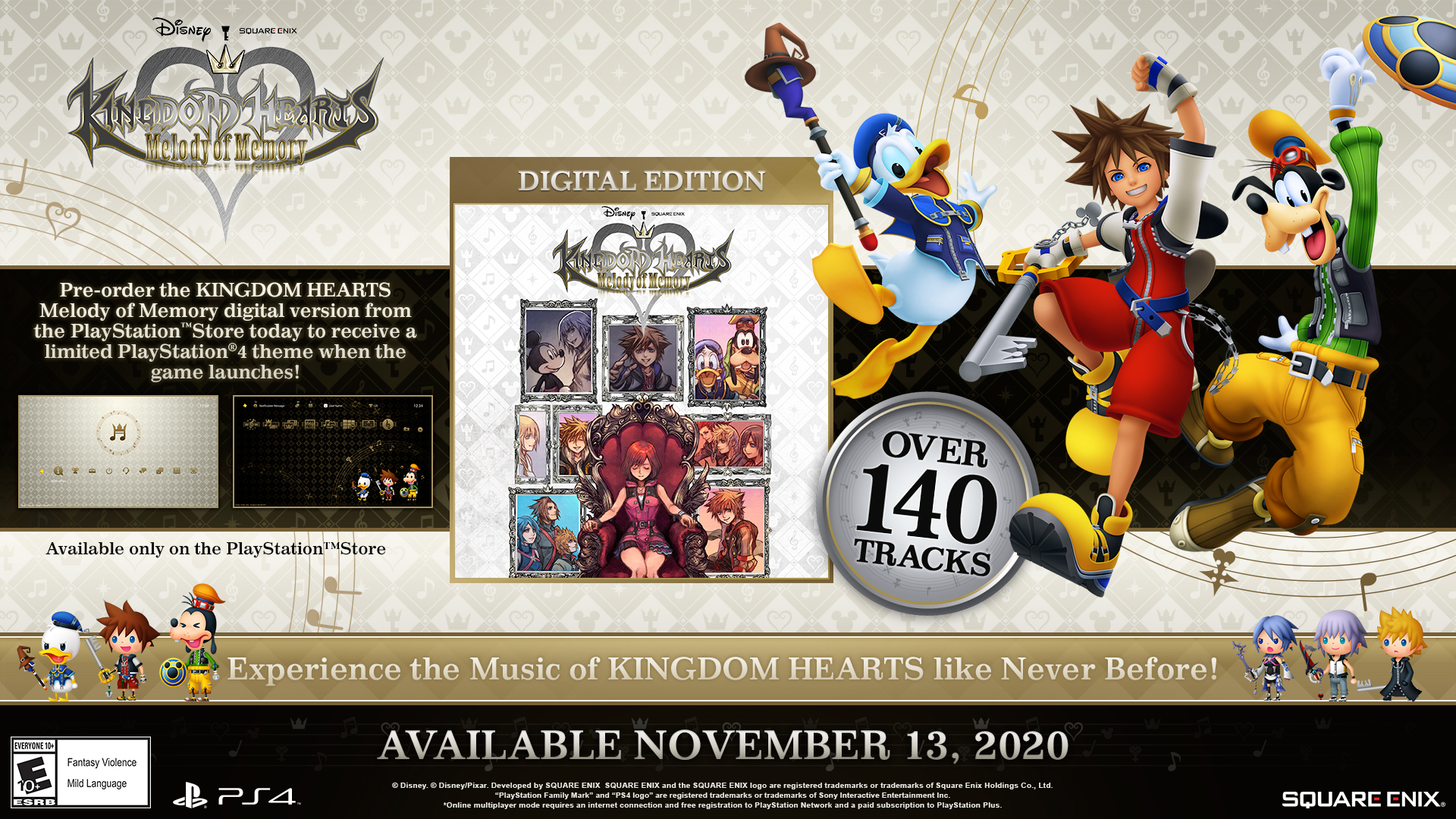 KINGDOM HEARTS on Twitter: "Pre-order #KingdomHearts Melody of Memory from the #PlayStation Store to receive a special theme! ➡️ https://t.co/jTVbbRXiDd https://t.co/MlTcoRls1q" / Twitter