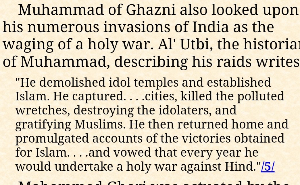 Than came Muhammad of Ghazni in 1001 A.D. He died in 1030 A.D. and within 30 years he invaded India 17 times. Hey  @SalmanNizami_ read this from Baba Saheb Ambedkar's book, Ghazni did not came to make India rich but for waging Holy war against Hind and to establish Islam.