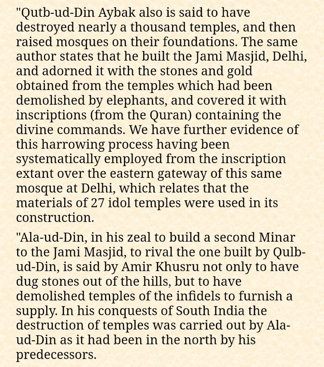 Your Mughals have no History of Architecture from the place where they came.  @SalmanNizami_  @ThePrintIndiaSo when n where did they learn Mughal Architecture? On the way While riding horses? Read this carefully, how Jama Masjid in Delhi & second Minar near to JM were build.