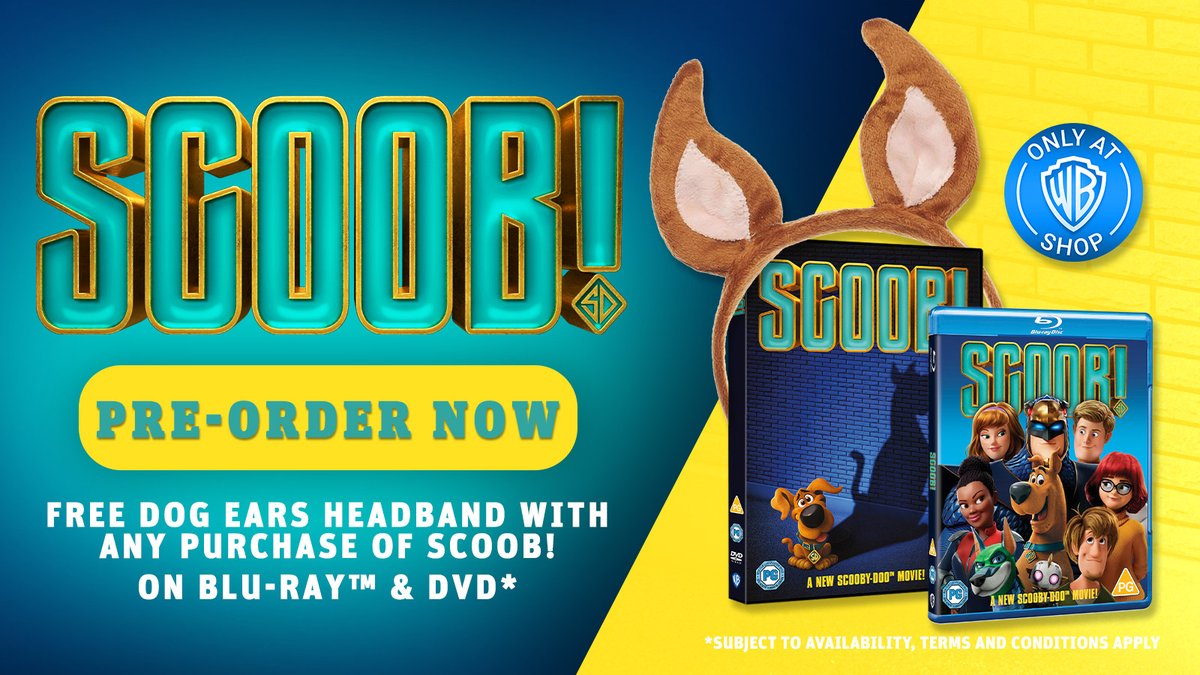 Wb Shop Uk Pre Order Scoob On Dvd And Blu Ray And Get A Free Dog Ears Headband Only At The Warner Bros Shop T Co Ekylpiwjg5 T Co Yrfafvvfnt